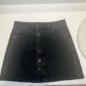 American Eagle Black Jean mini skirt